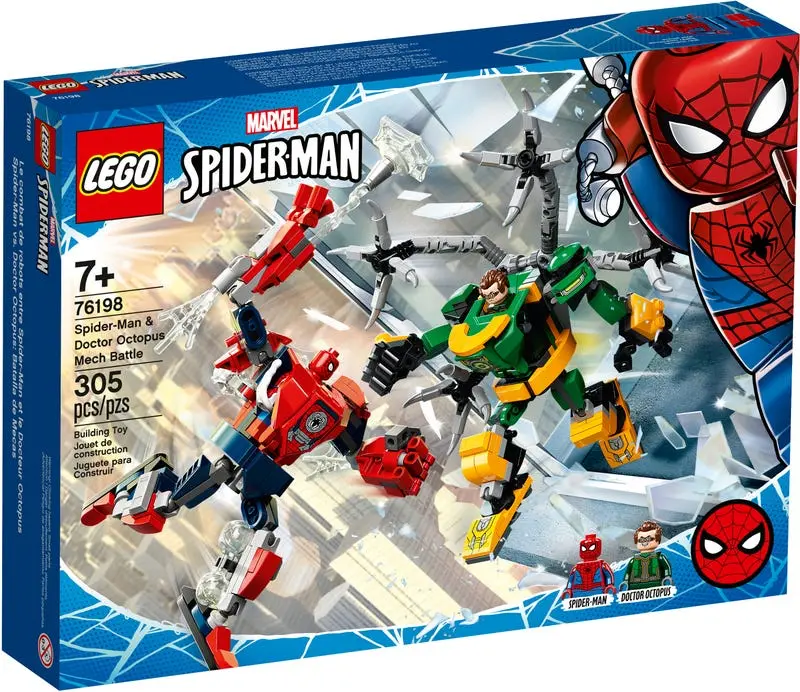 Lego Marvel Spider-Man - Spider-Man & Doctor Octopus Mech Battle (76198) Retired Building Toy Low Stock 1