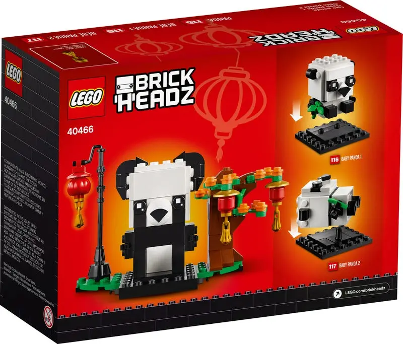 Lego Brickheadz - Chinese New Year Pandas (40466) Building Toy Low Stock 2