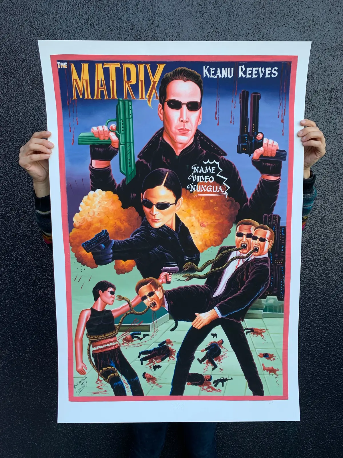 The Matrix - Limited Edition Archival Giclée Print From Static Medium By Salvation 1