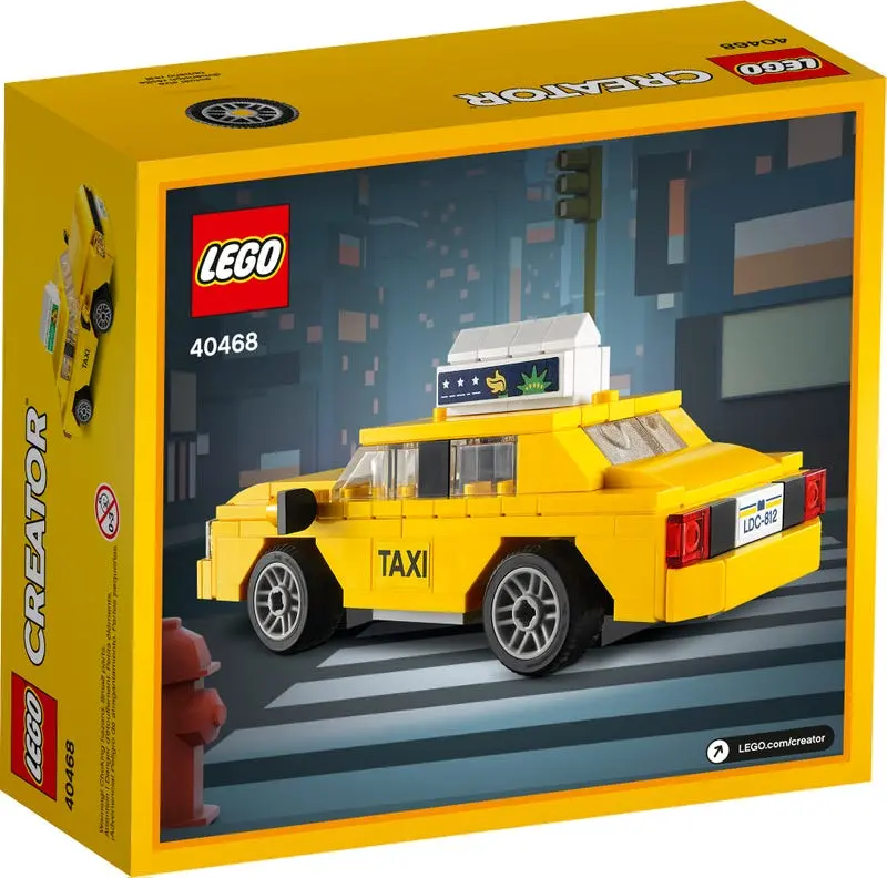 Lego Creator - Yellow Taxi (40468) Building Toy Last One! 2