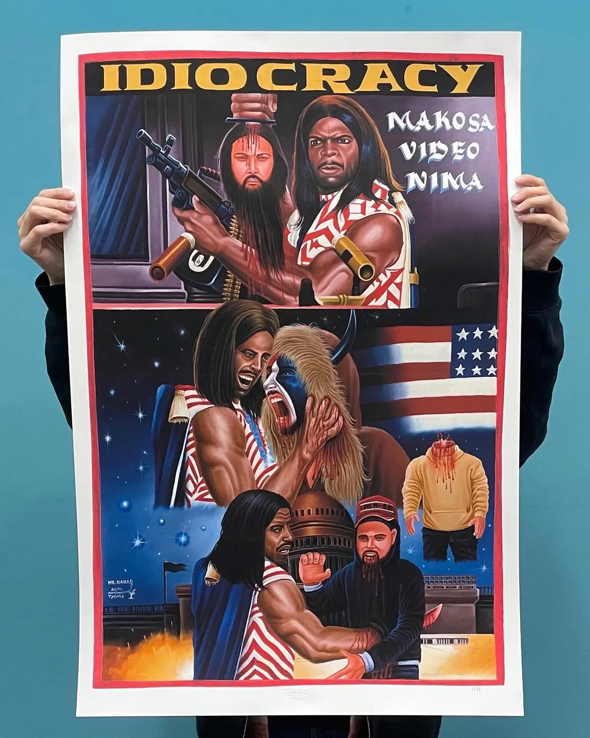 Idiocracy - Limited Edition Archival Giclée Print From Static Medium By Mr. Nana Agyq 1