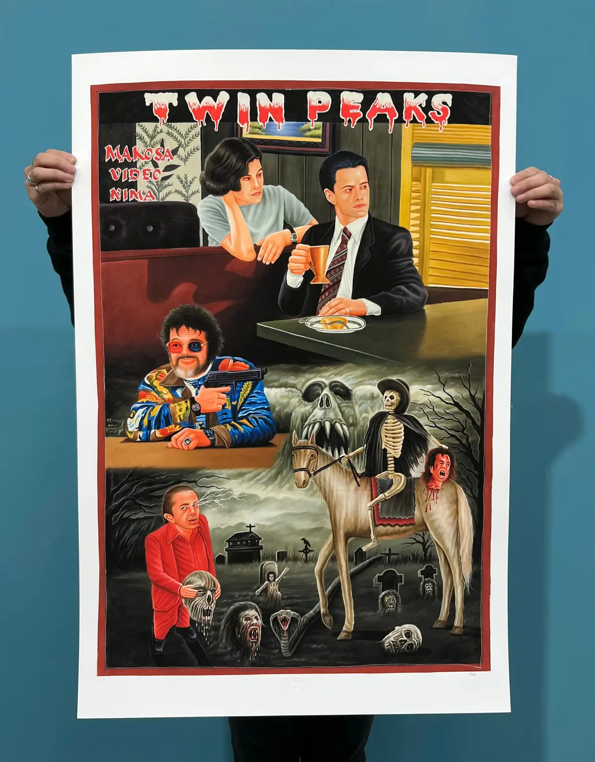 Twin Peaks - Limited Edition Archival Giclée Print From Static Medium By Mr. Nana Agyq - Part 1 1