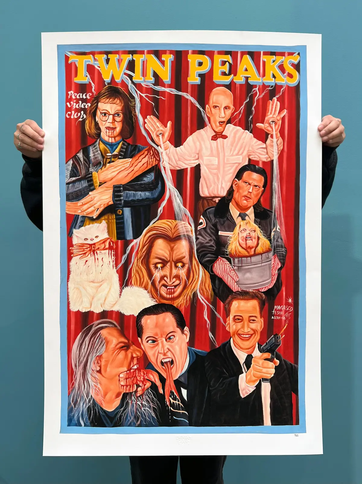 Twin Peaks - Limited Edition Archival Giclée Print From Static Medium By Magasco 1
