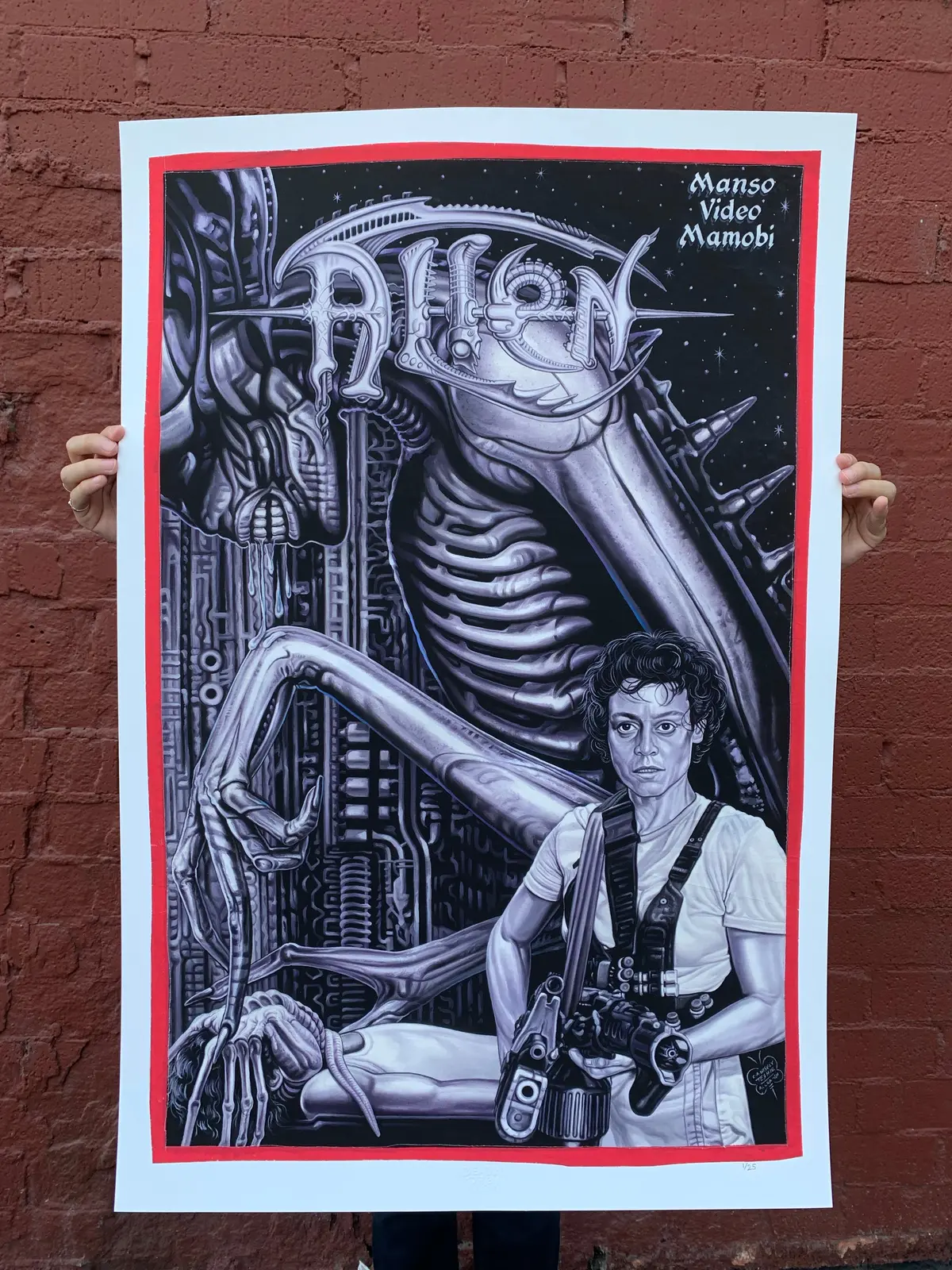 Alien - Archival Giclée Print From Static Medium By C.A. Wisely (Artist’S Proof) 1