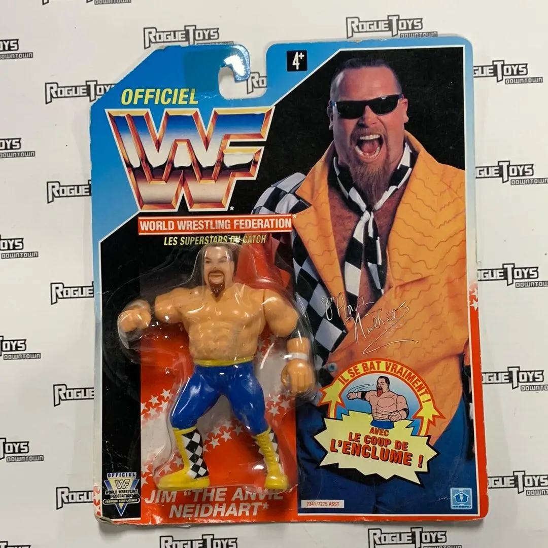 Hasbro Wwf Series 5 Jim "The Anvil" Neidhart With Anvil Flattener! (European Card) 1