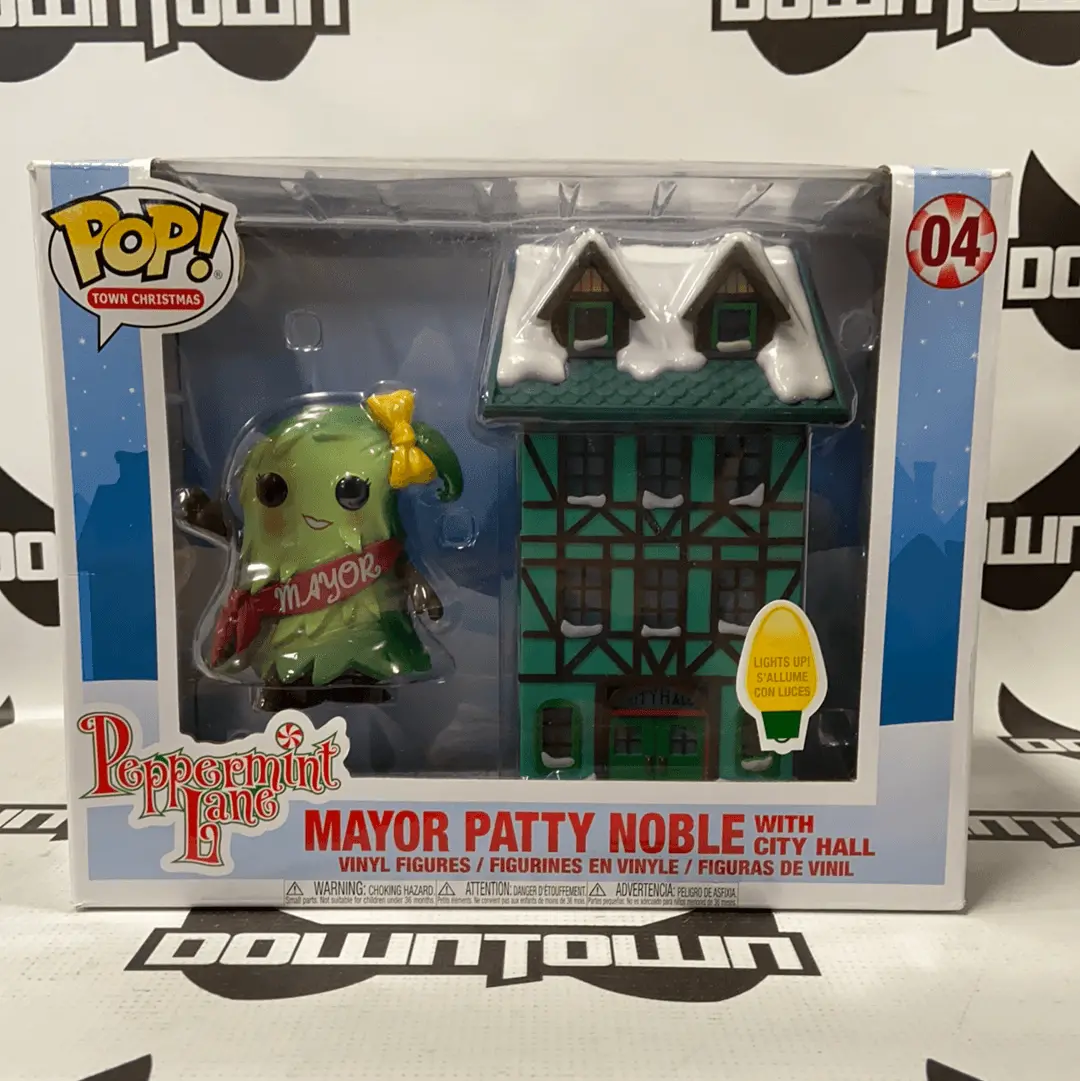 Funko Pop! Town Christmas Peppermint Lane Mayor Patty Noble With City Hall #04 1