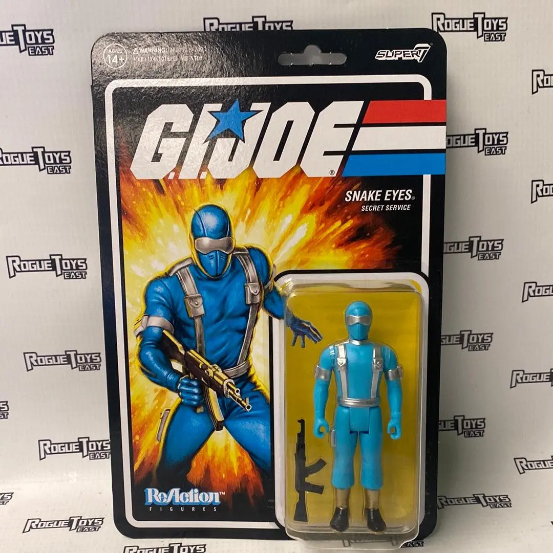 Super 7 Reaction Gi Joe Secret Service Snake Eyes 1