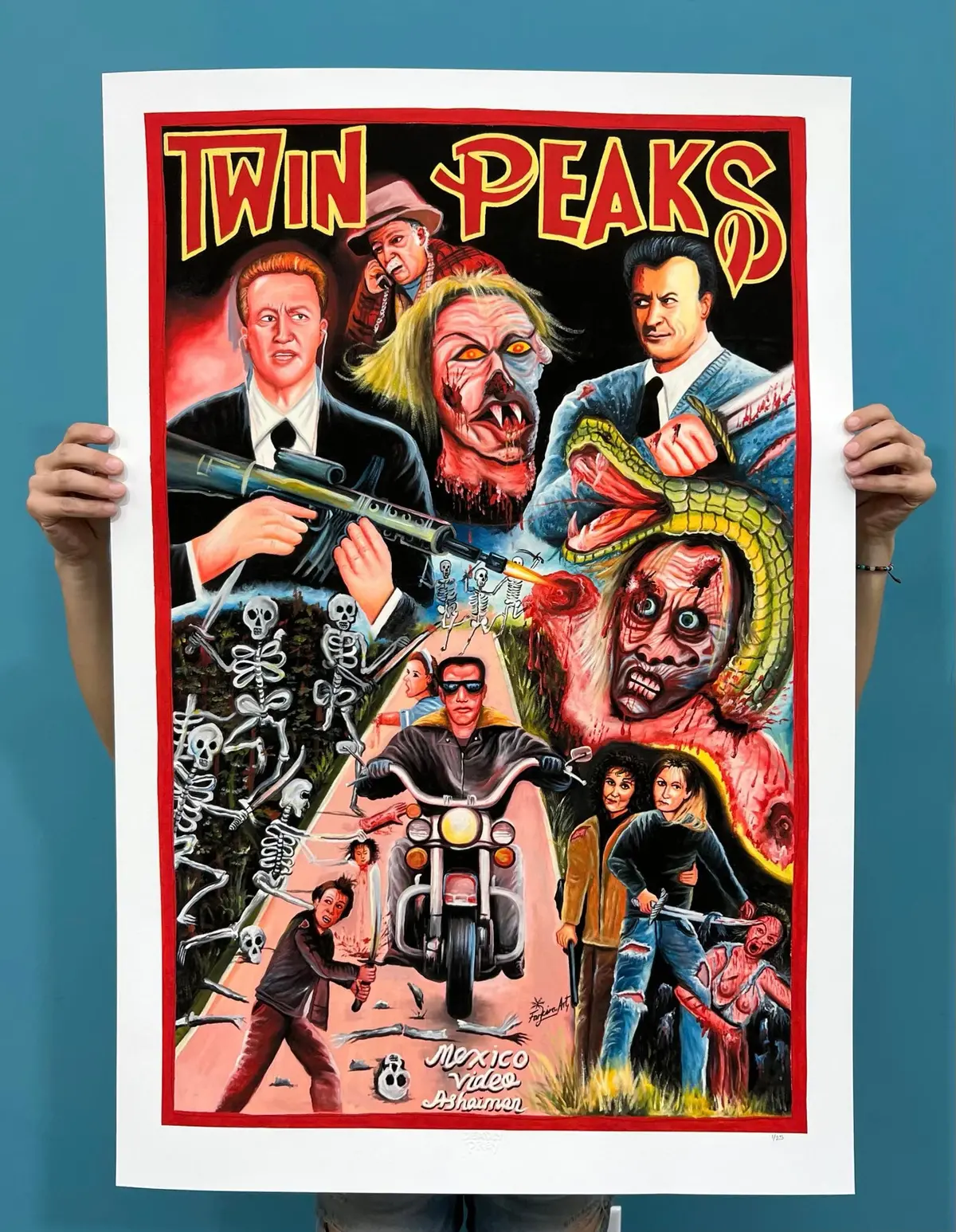 Twin Peaks - Limited Edition Archival Giclée Print From Static Medium By Farkira 1