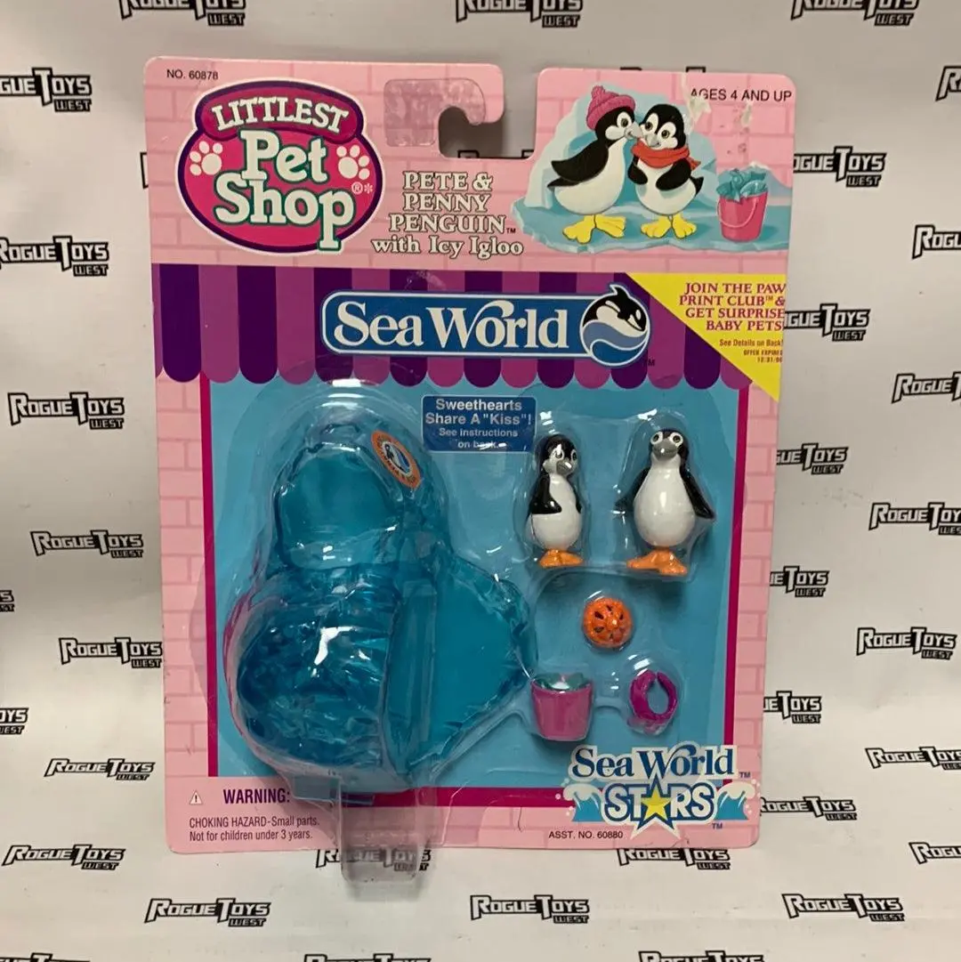 Sea World - Littlest Pet Shop - Pete & Penny Penguin With Icy Igloo 1