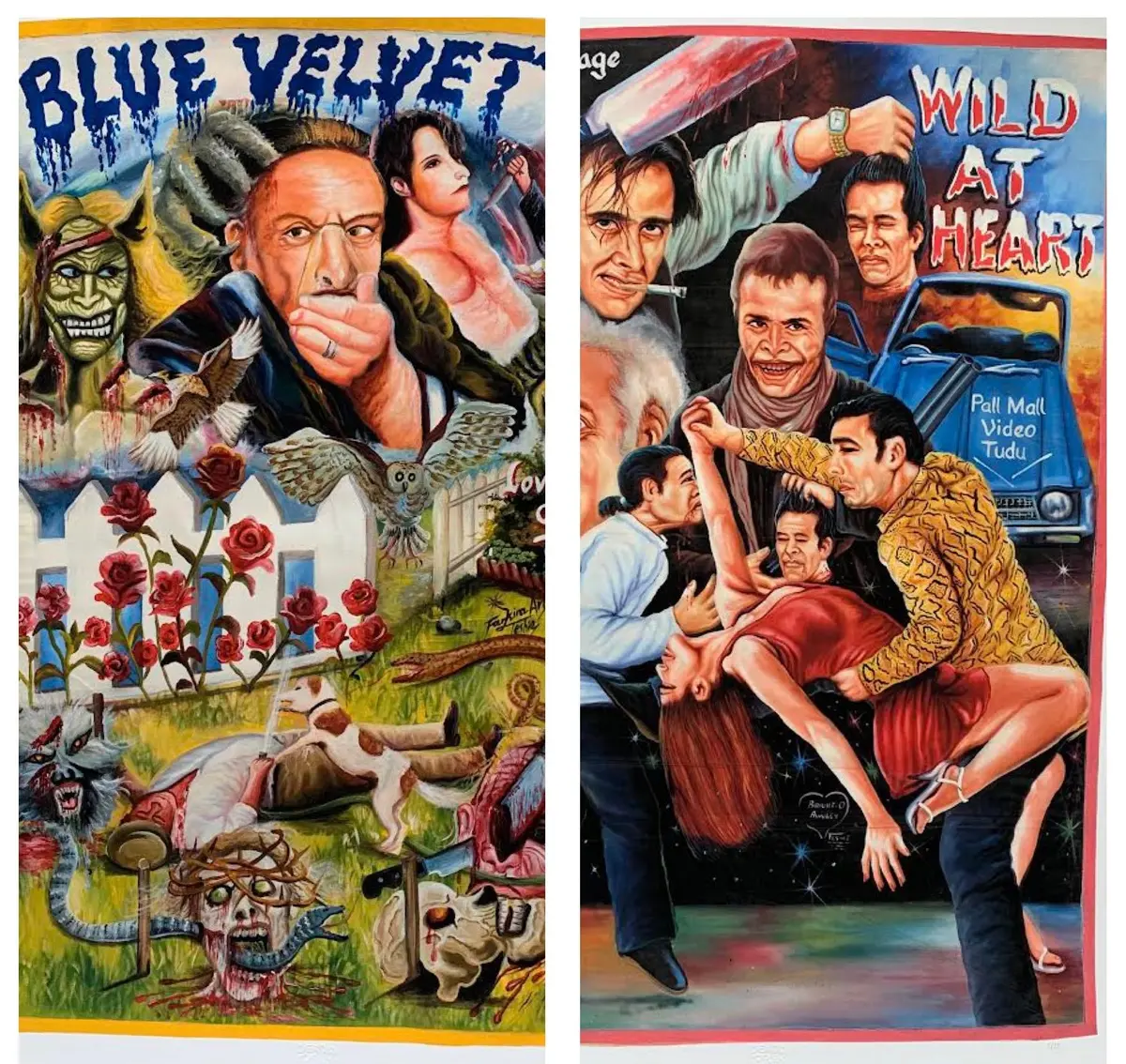 Blue Velvet & Wild At Heart - Set Of 2 Limited Edition Archival Giclée Prints From Static Medium By Farkira & Bright Obeng 1