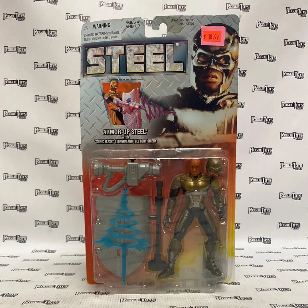 Kenner Steel Armor-Up Steel W/ “Sonic Flash” Stungun & Full Body Shield 1