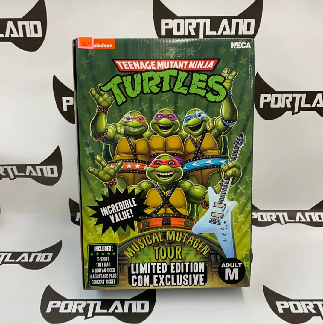 Neca Teenage Mutant Ninja Turtles Musical Mutagen Tour (Size Medium) 1