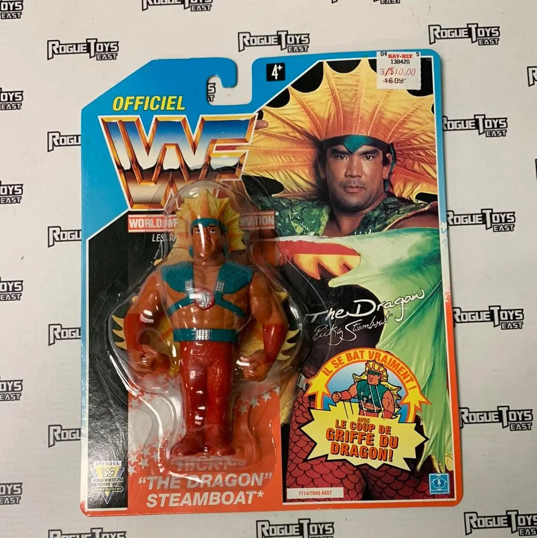 Hasbro Wwf Series 4 Ricky "The Dragon" Steamboat With Steamboat Springer! (European Card) 1