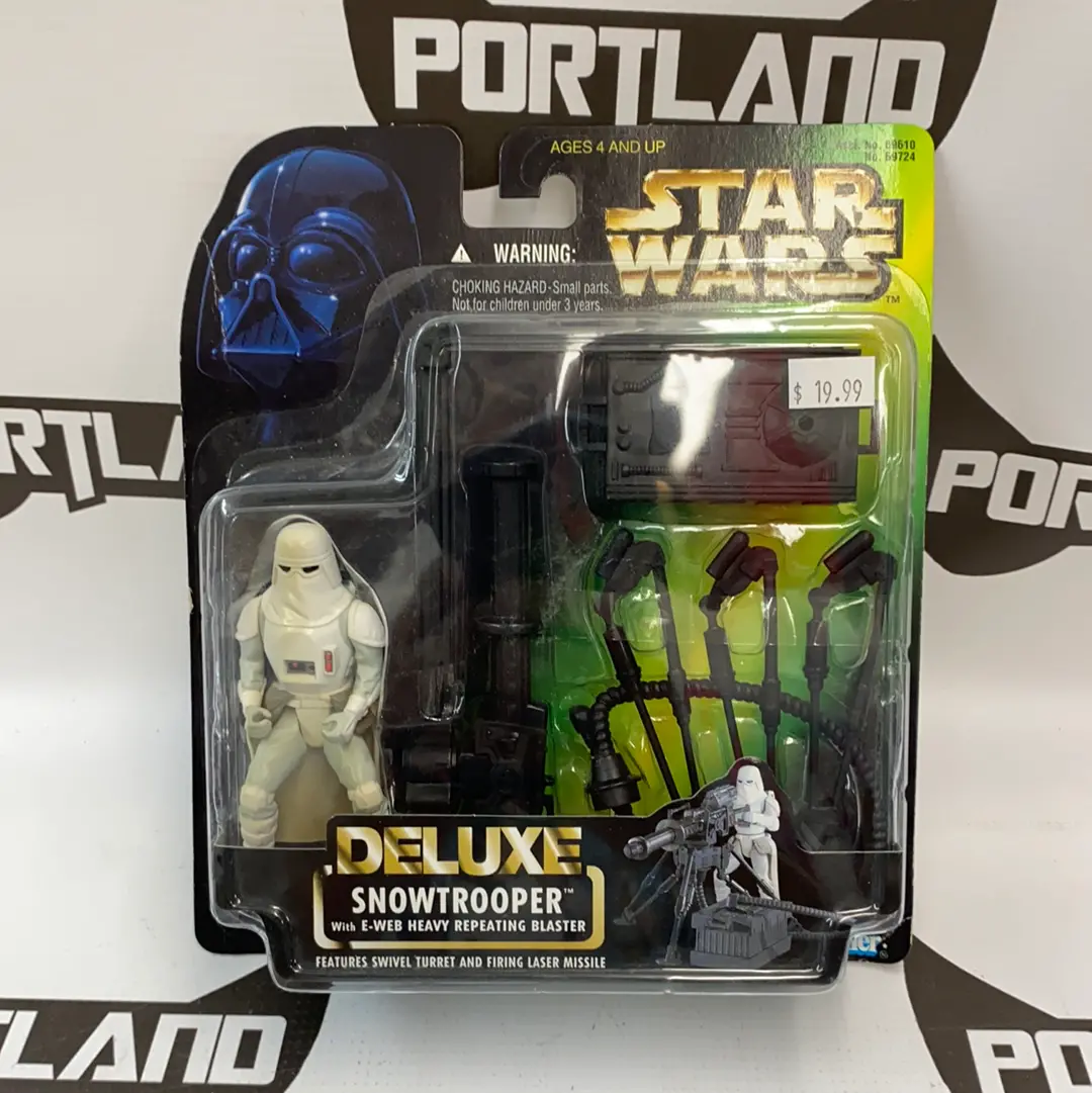 Star Wars Potf Deluxe Snowtrooper With E-Web Heavy Repeating Blaster 1
