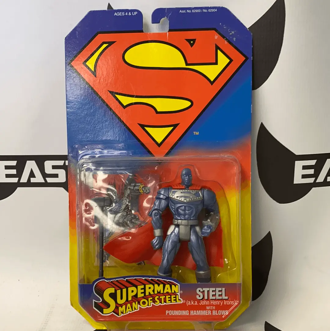 Kenner Superman Man Of Steel Steel Aka John Henry Irons W/ Pounding Hammer Blows 1