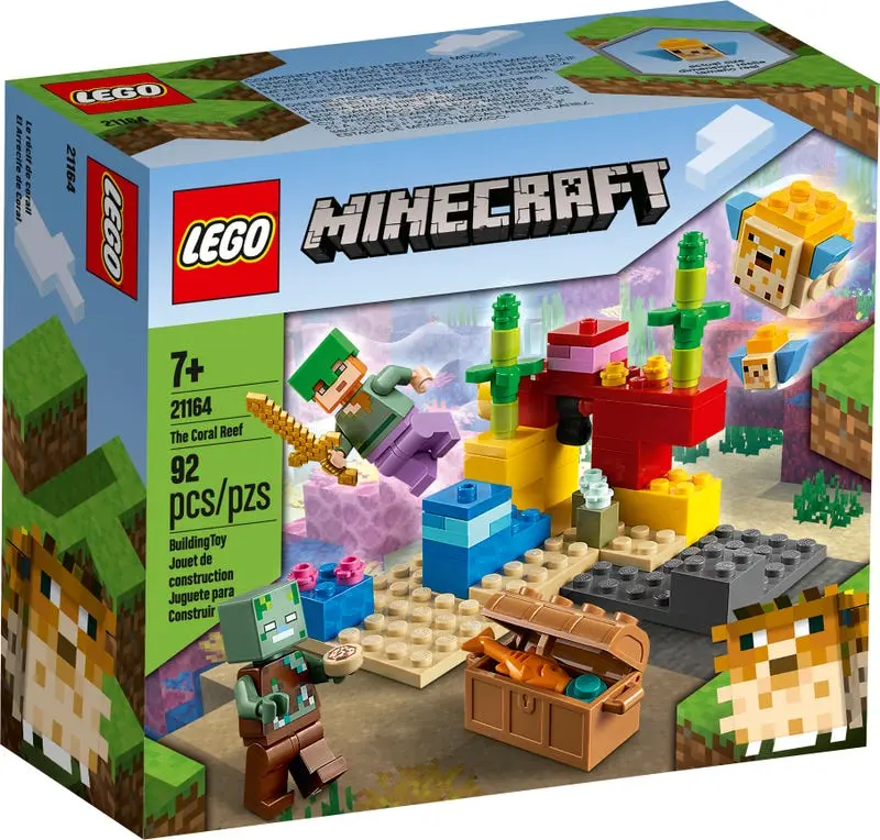 Lego Minecraft - The Coral Reef (21164) Retired Building Toy Low Stock 1