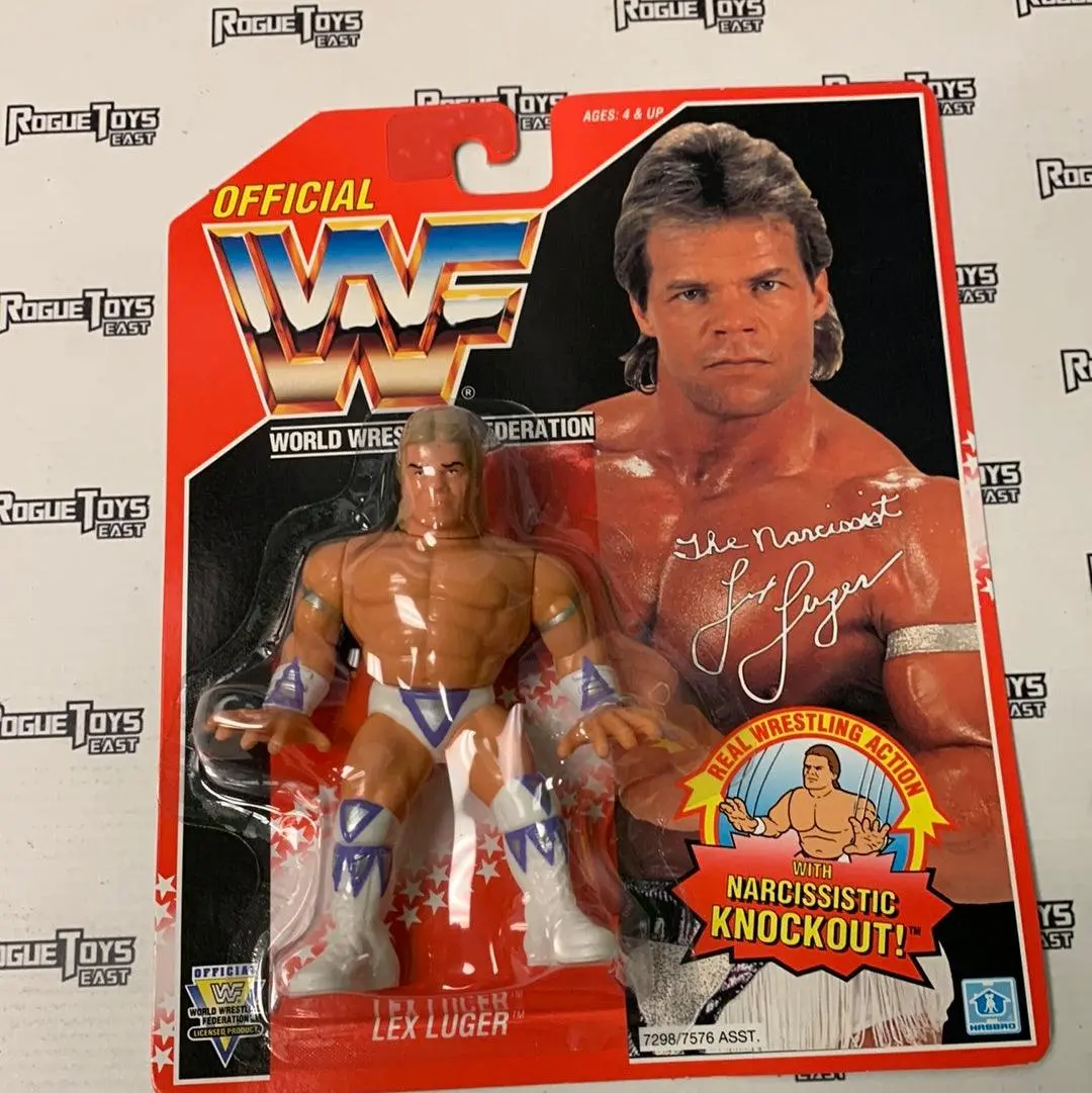 Hasbro Wwf Series 8 Lex Luger With Narcissistic Knockout! 1
