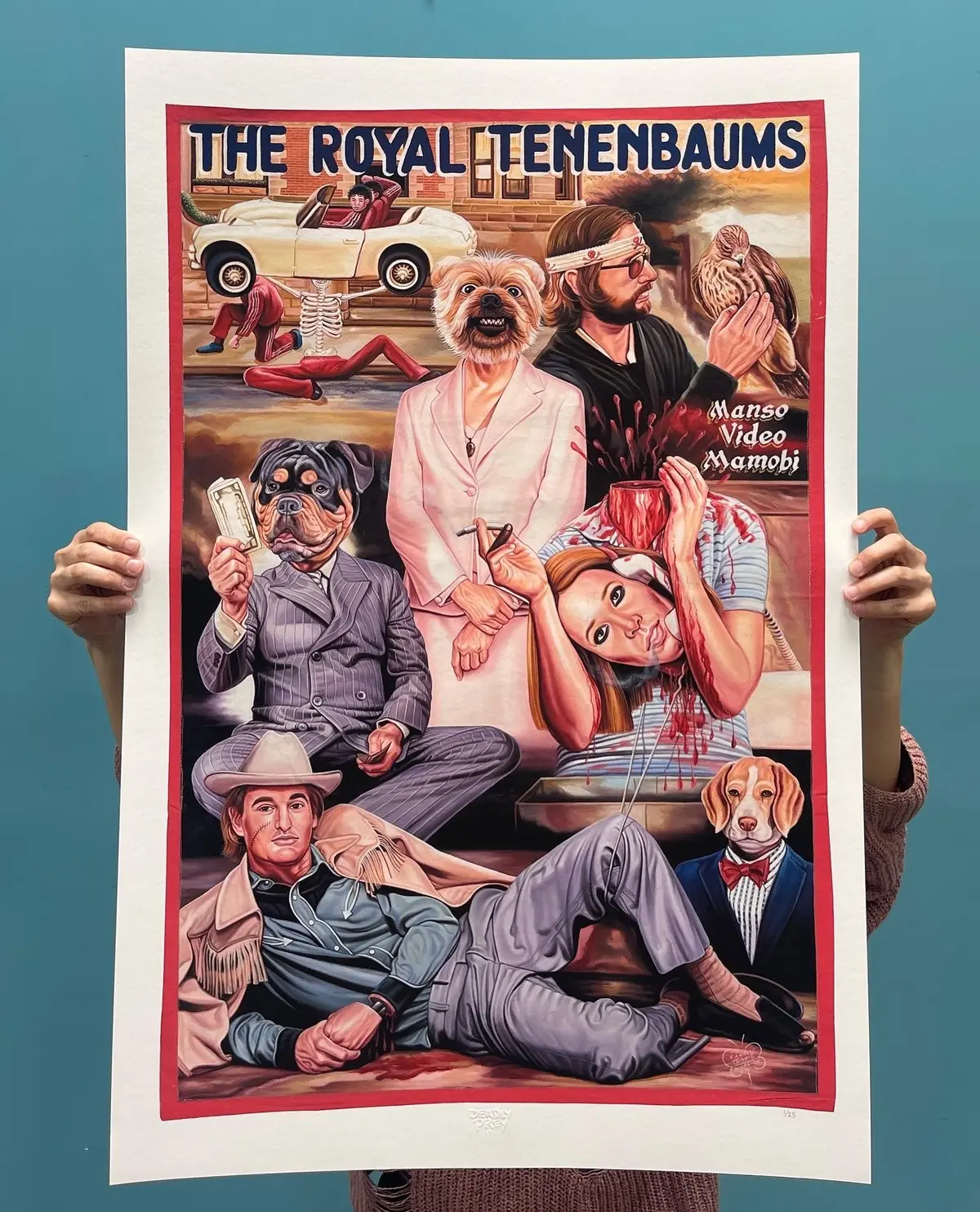 The Royal Tenenbaums - Limited Edition Archival Giclée Print From Static Medium By C.A. Wisely 1