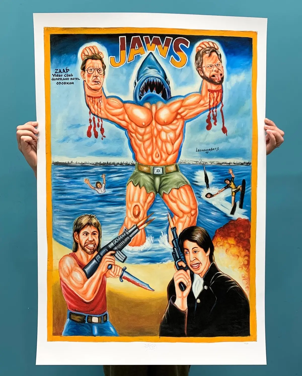 Jaws - Archival Giclée Print From Static Medium By Leonardo (Artist’S Proof) 1