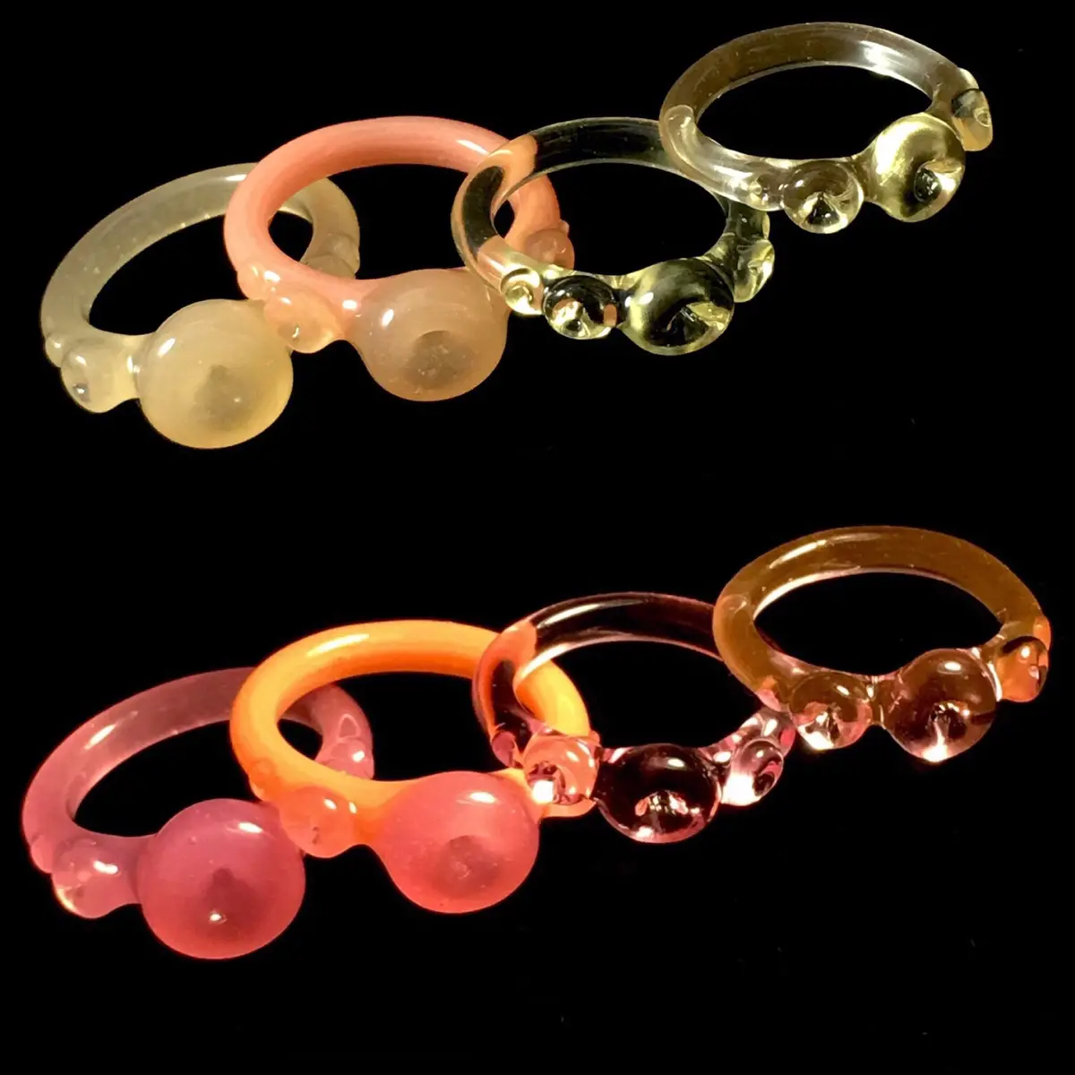 Sucker Cfl Princess Rings - Glass Rings By Marni (New Style!) 1