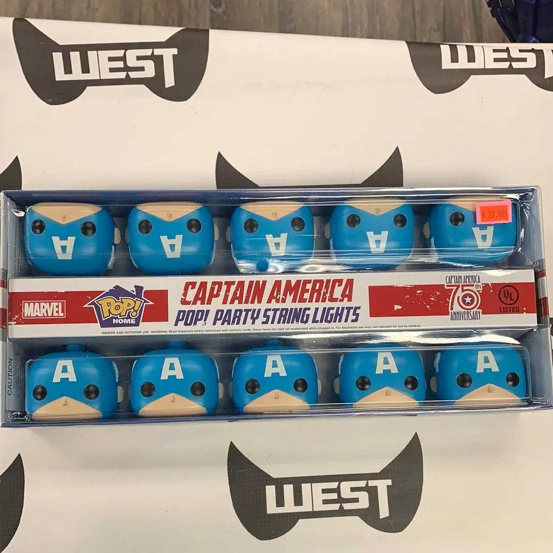 Marvel - Funko - Pop! Home - Captain America Pop! Party String Lights 1