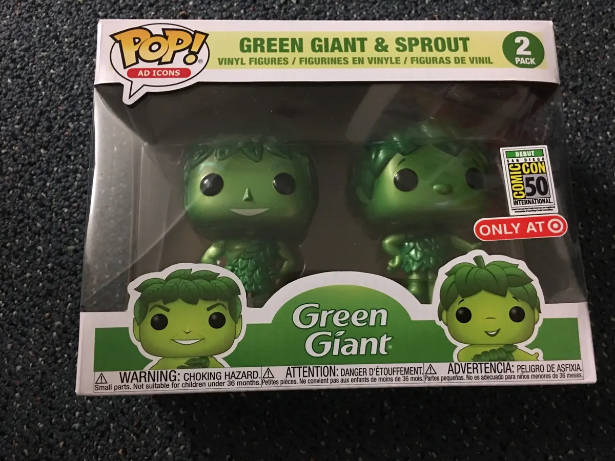 Funko Pop! Ad Icons Green Giant Sdcc 2019 Target Exclusive Green Giant And Sprout 2 Pack 1