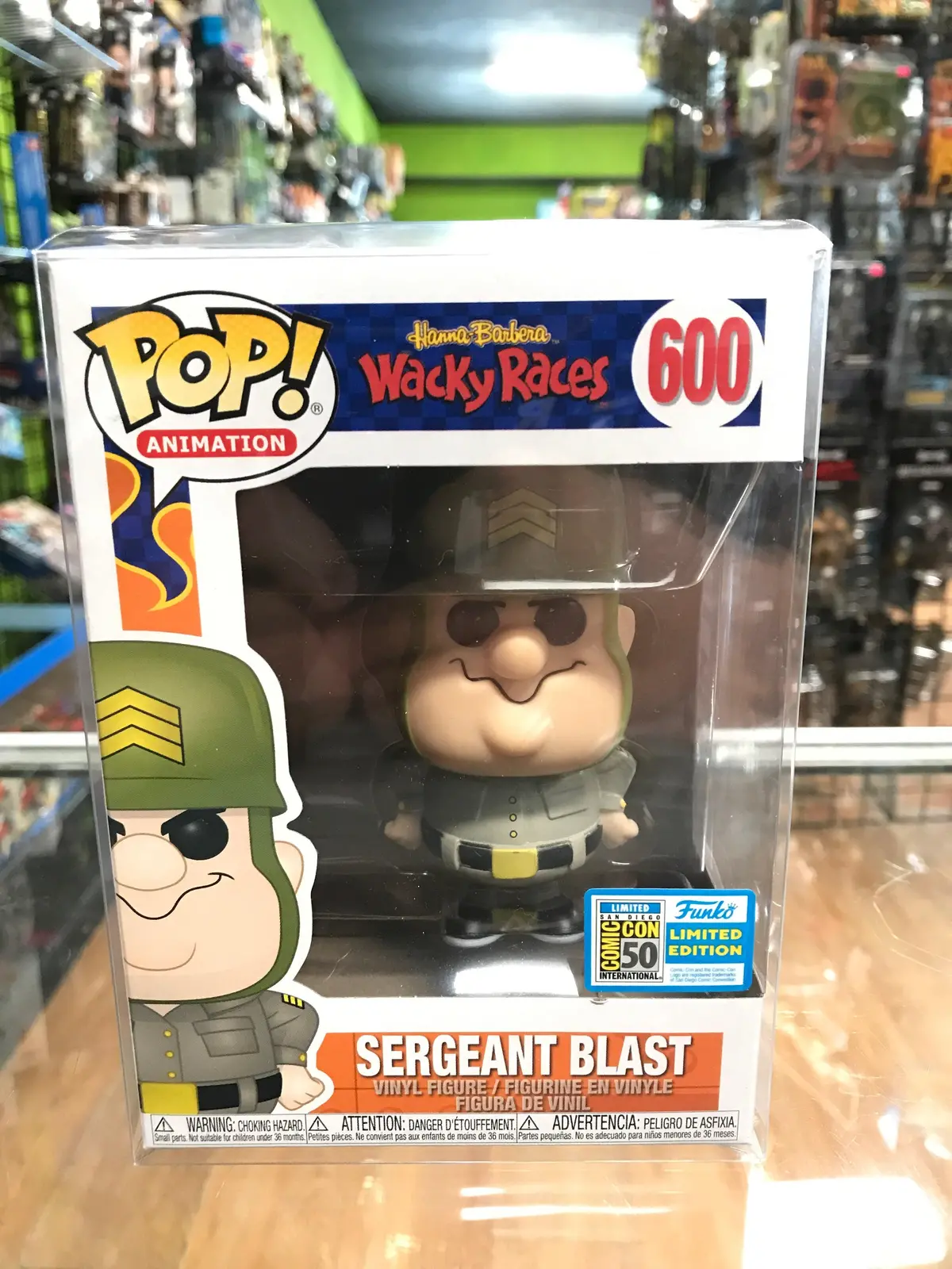 Funko Pop! Television Wacky Races Sargent Blast Sdcc 2019 Exclusive 1
