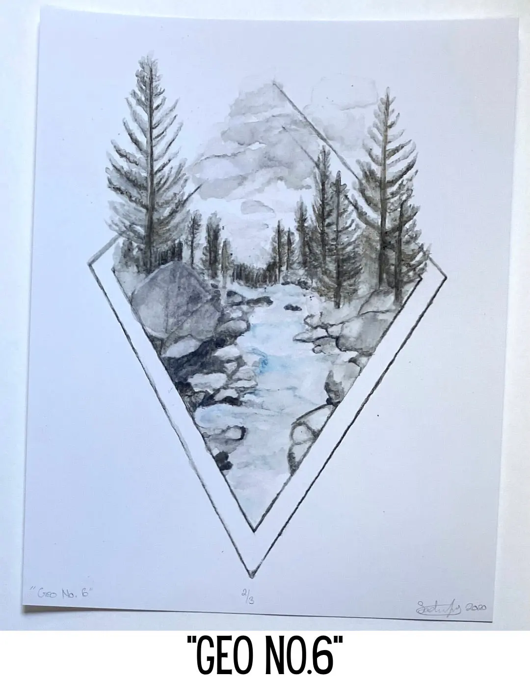 Geo. No.6 Embellished Print | By Sadie Young 1
