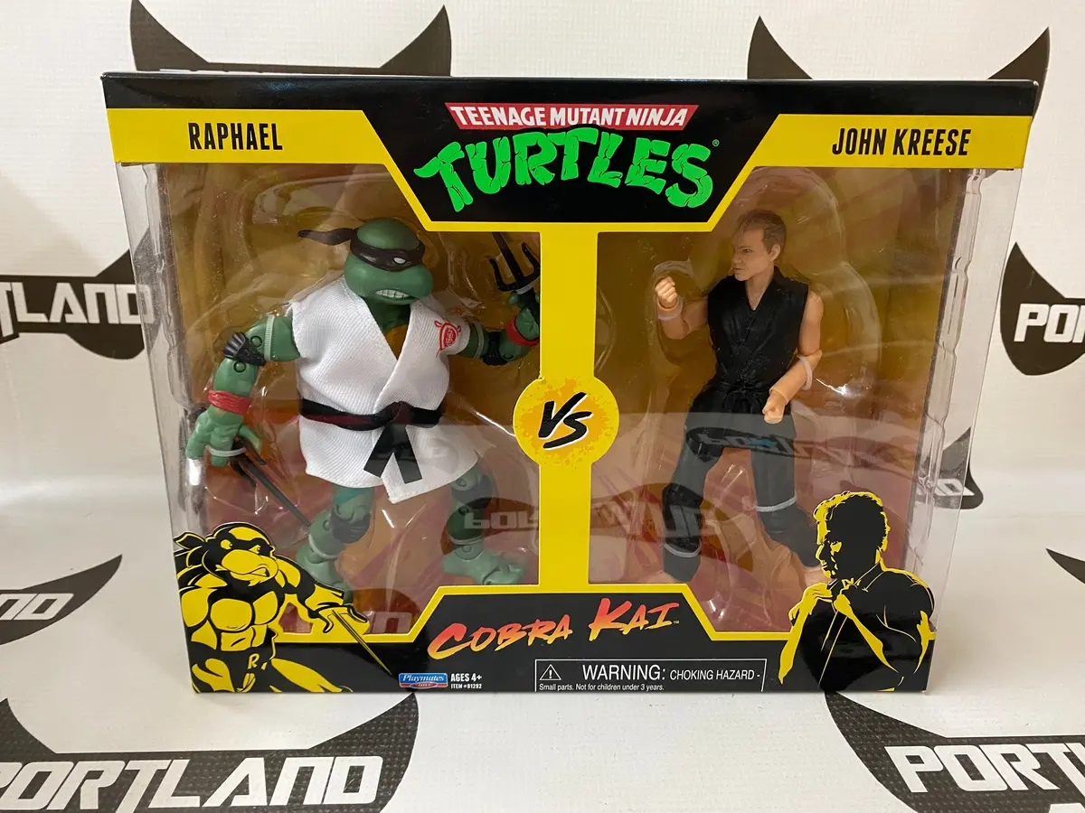 Playmates Tmnt Cobra Kai Crossover Raphael Vs. John Kreese 1