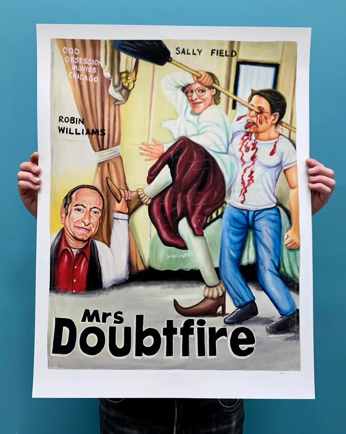 Mrs. Doubtfire - Limited Edition Archival Giclée Print From Static Medium By Leonardo 1