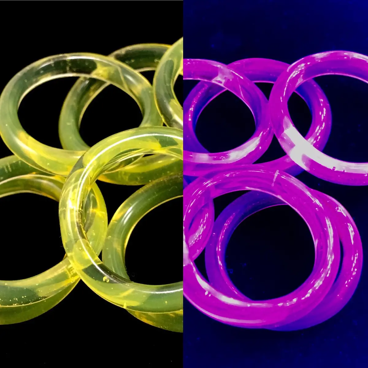 Lemon Slyme Rings- Marni420 Uv Reactive! 1