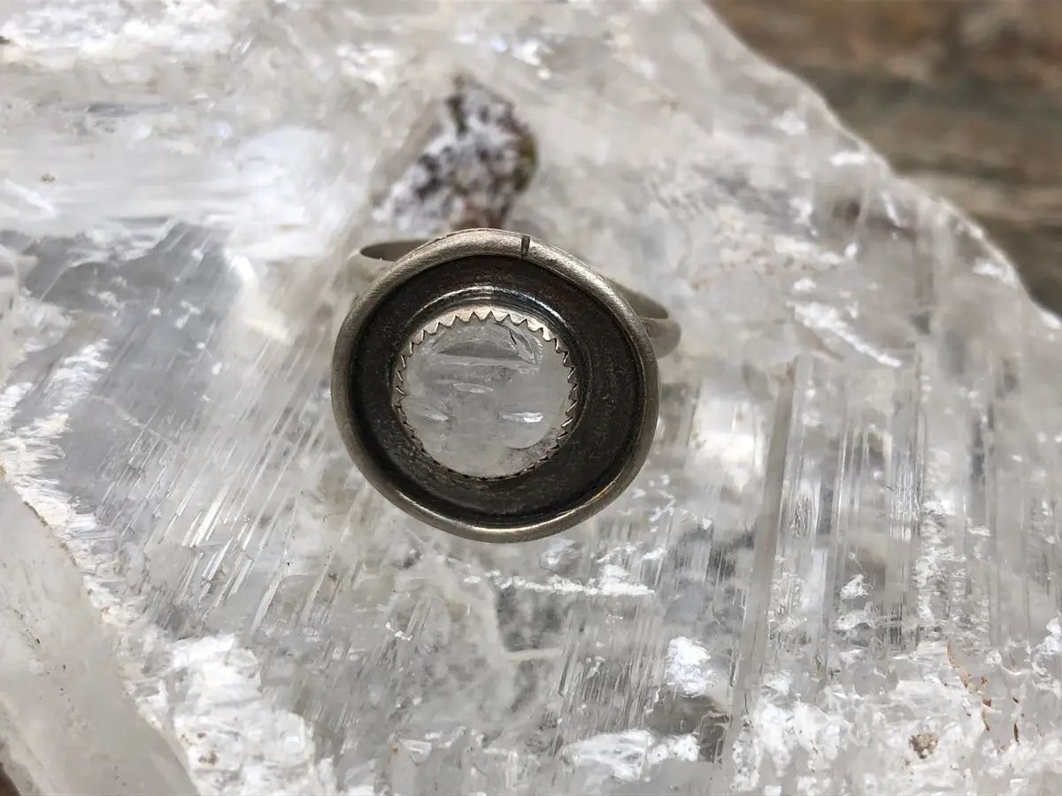 “In Orbit Ring"- A Size 7 3/4-8 Ring By: River And Sea Handmade 1