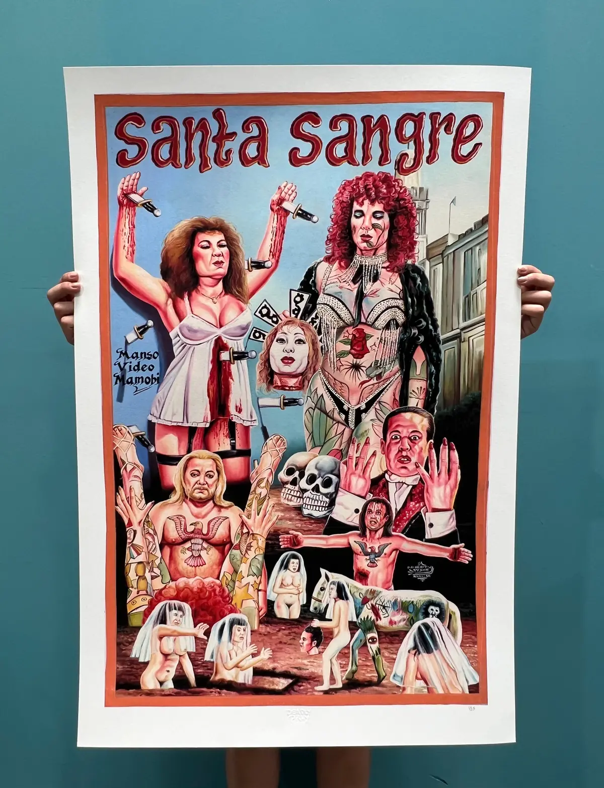 Santa Sangre - Limited Edition Archival Giclée Print From Static Medium By Heavy J 1