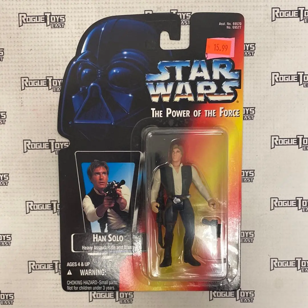 Kenner Star Wars The Power Of The Force Han Solo With Heavy Assault Rifle And Blaster 1