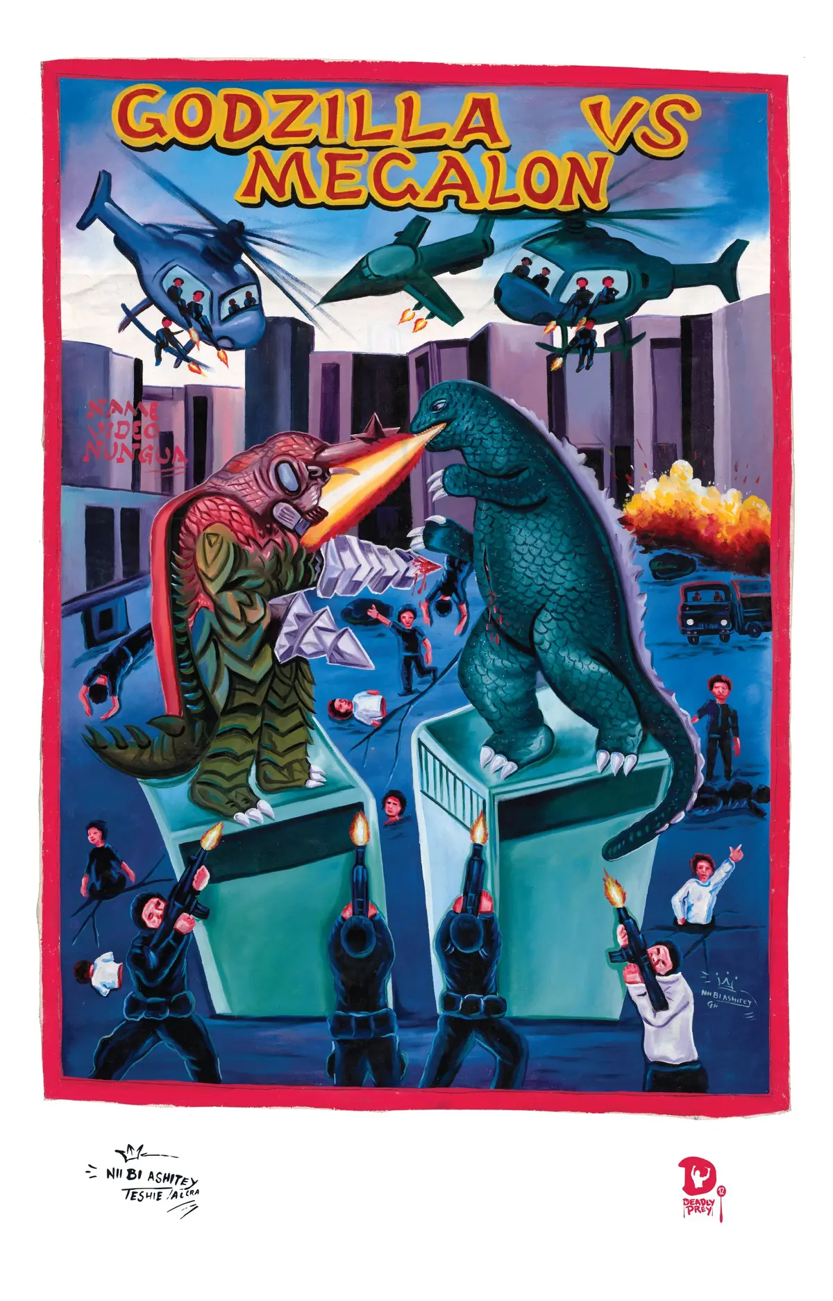 Godzilla Vs. Megalon (High Quality Print) - Nii Bi Ashitey 1