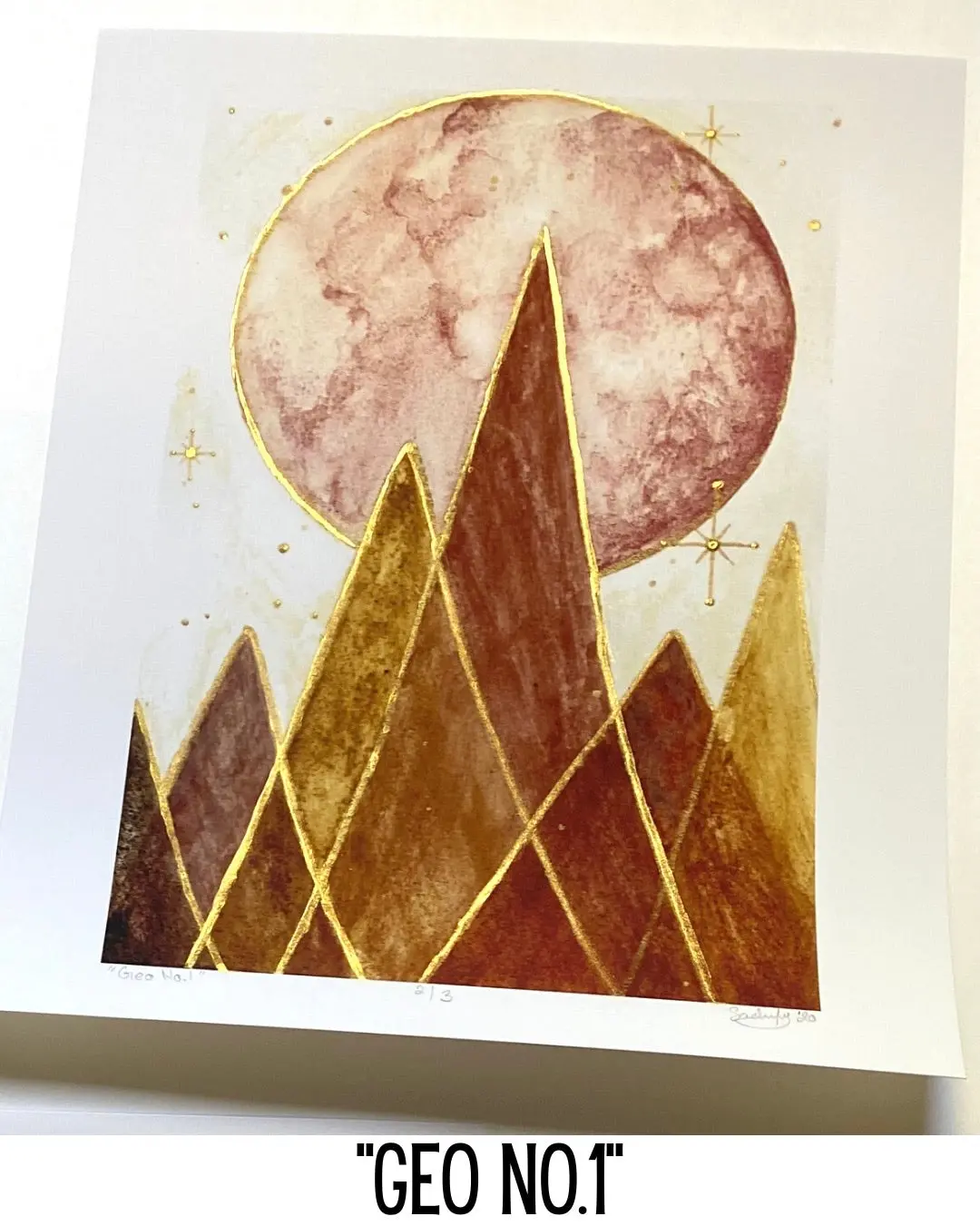 Geo No. 1  Embellished Print | By Sadie Young 1