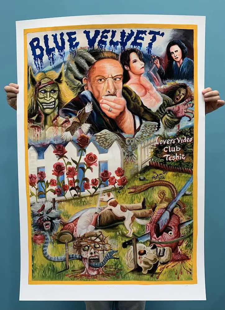 Blue Velvet - Limited Edition Archival Giclée Print From Static Medium By Farkira 1