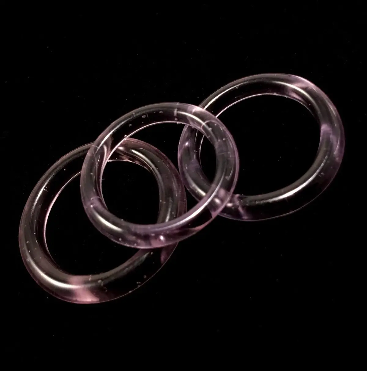 Night Shade-New Color Glass Marni Rings 1