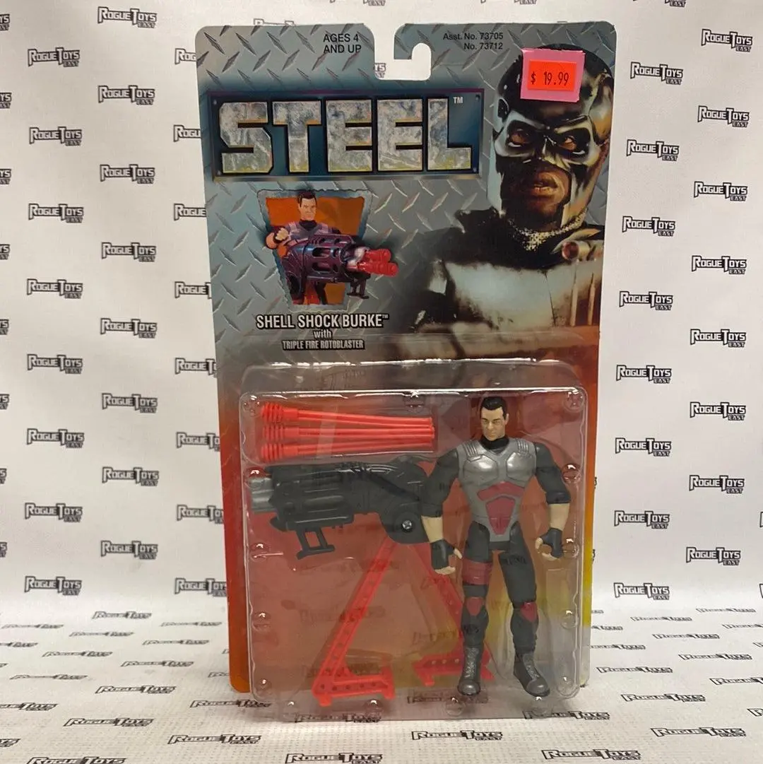 Kenner Steel Shell Shock Burke W/ Triple Fire Rotoblaster 1