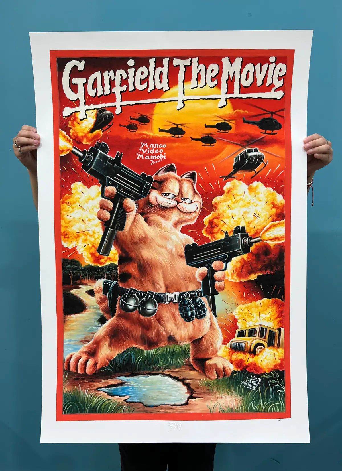 Garfield The Movie - Archival Giclée Print From Static Medium By Heavy J (Artist’S Proof) 1