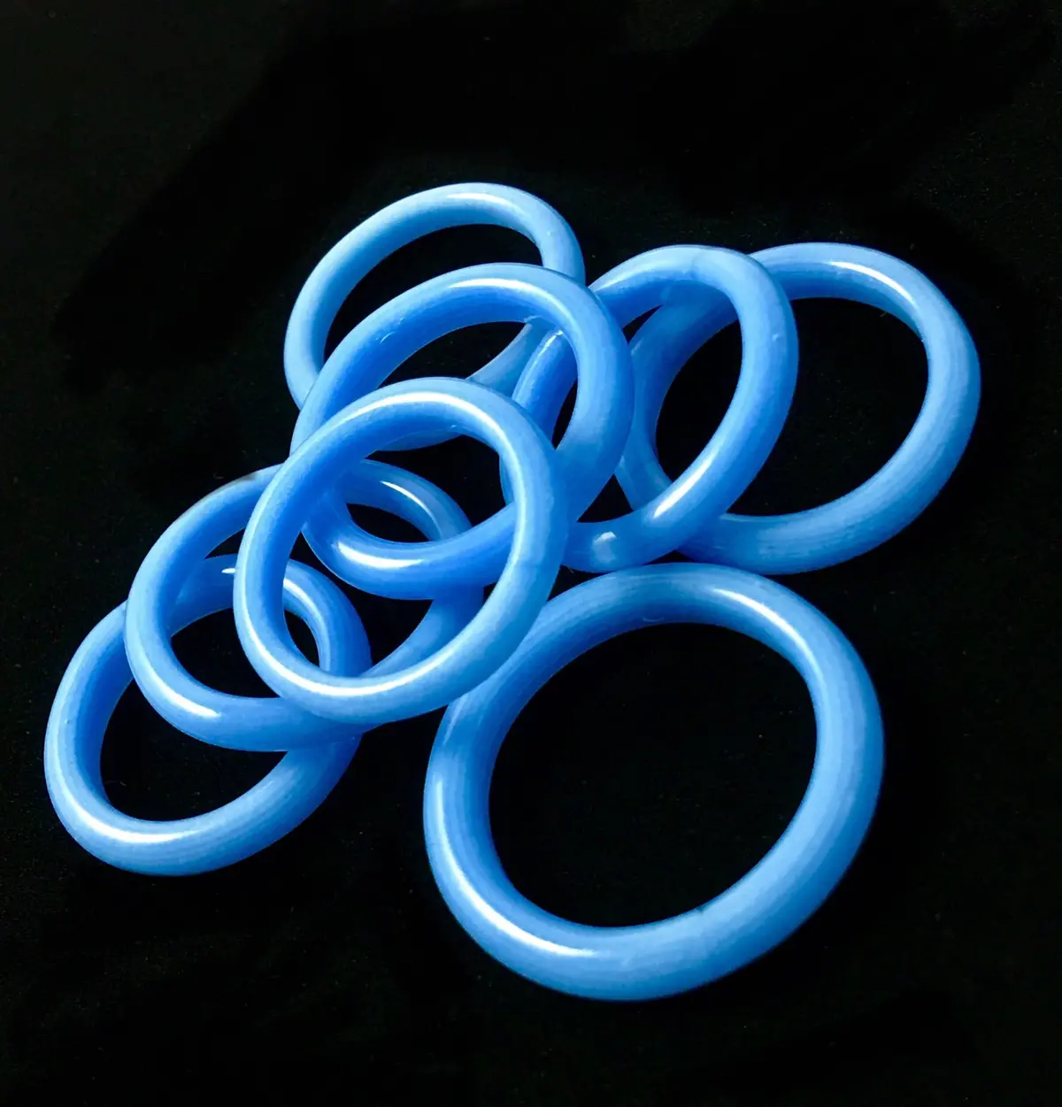 Siberia Blue Glass Rings By Marni, New Color Drop 1