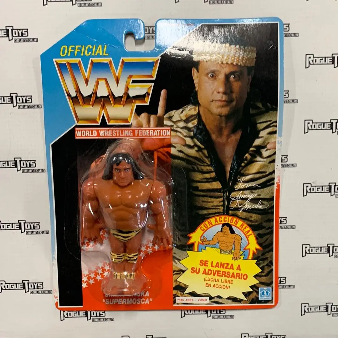 Hasbro Wwf Series 2 Jimmy Snuka With Superfly Slam! (European Card) 1