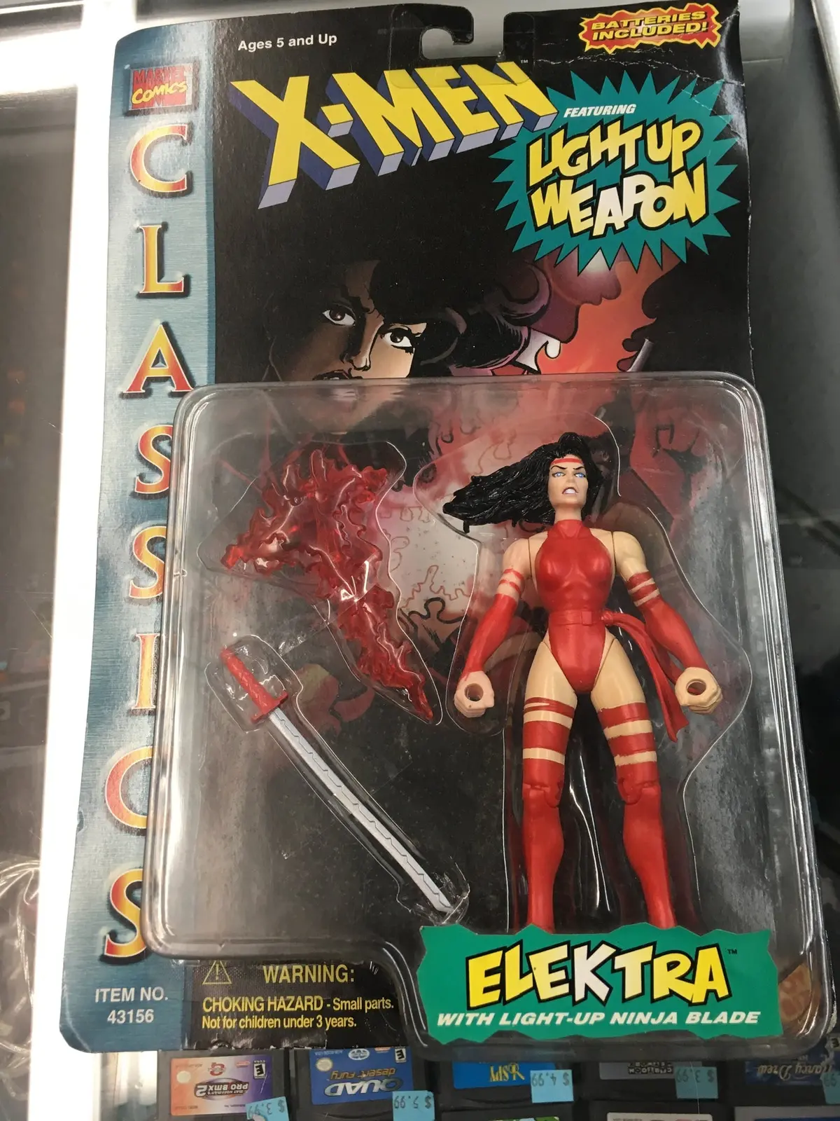 Toy Biz Marvel Classics X-Men Elektra W Light Up Ninja Blade 1