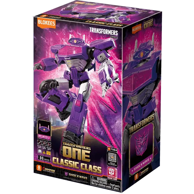 Blokees: Transformers - Classic Class 18 - Shockwave (Transformers One) Model Kit Figure 71184/53043 1