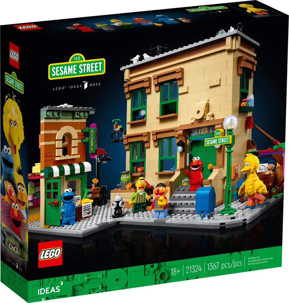 Lego Ideas #032 - 123 Sesame Street (21324) Retired Building Toy 1