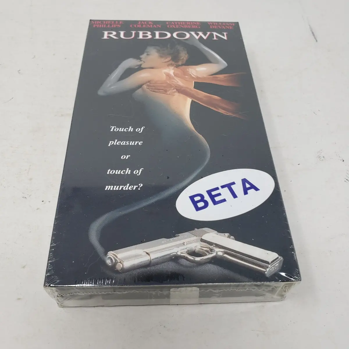 Rubdown 1993 Betamax Beta Tape New Factory Sealed Not Vhs Watermarks Paramount 1
