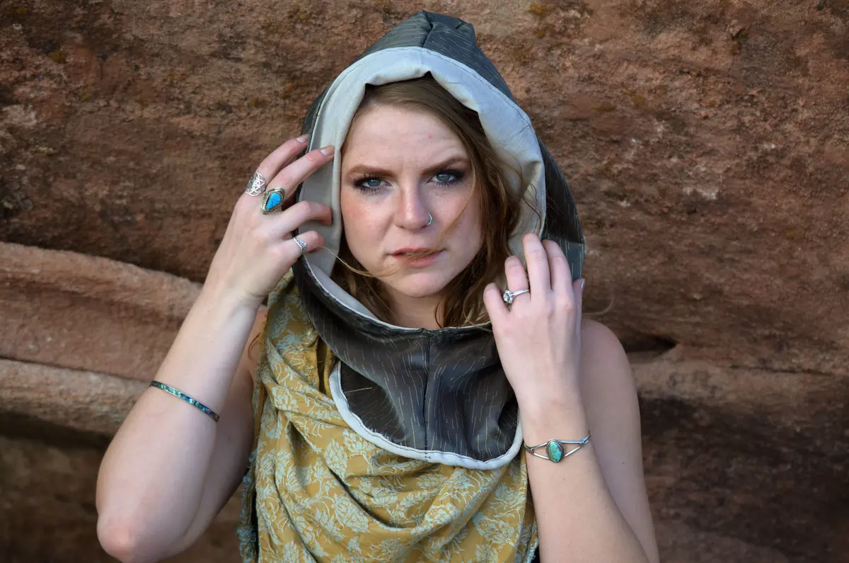Reversible Hood | Brown And Tan | By Katdog Couture 1