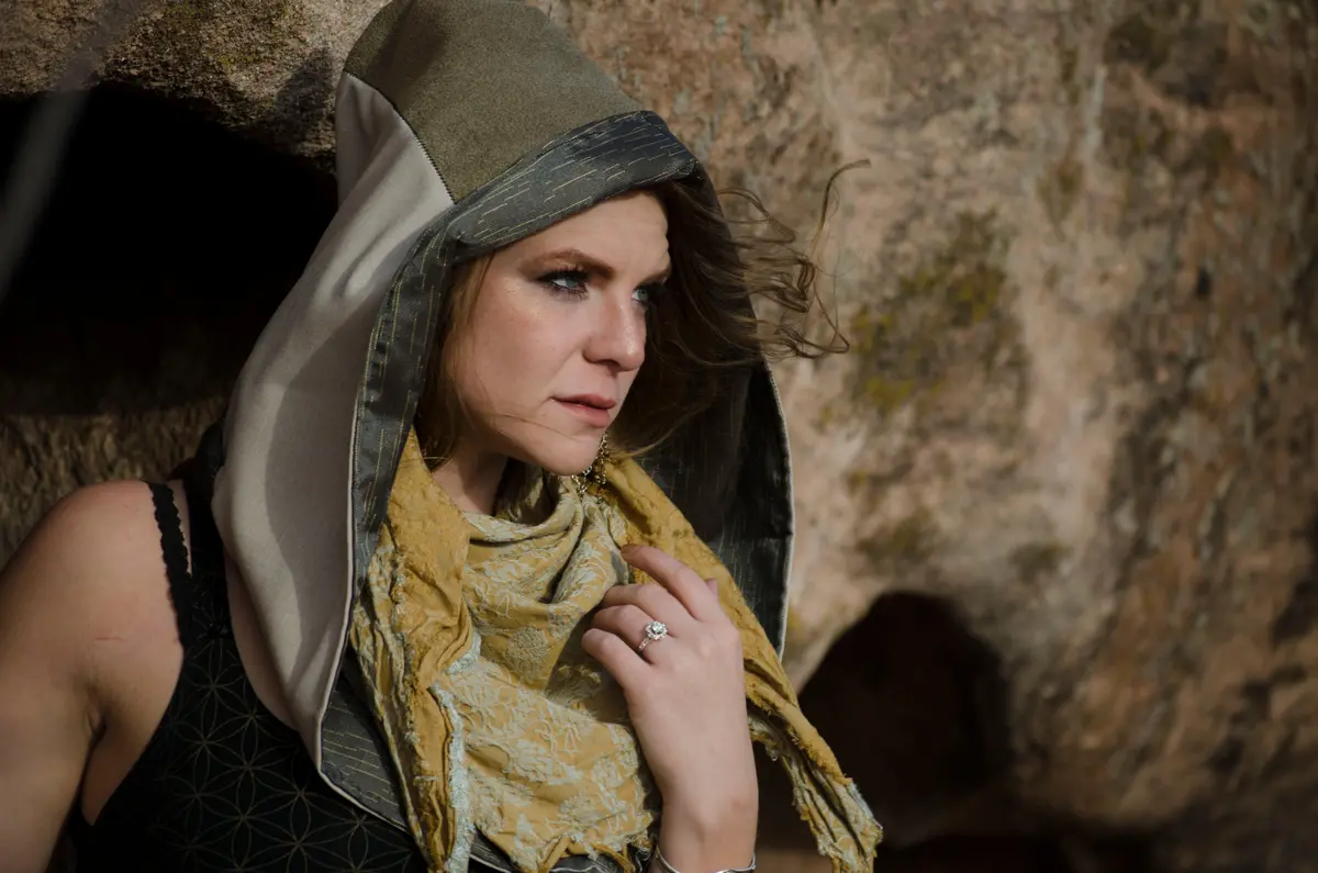 Reversible Hood | Brown Gold And Tan | By Katdog Couture 1