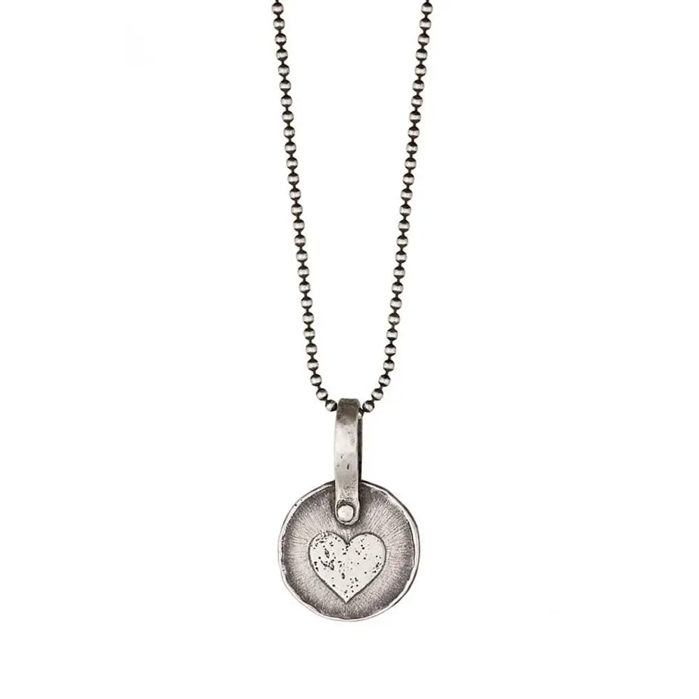 Keepsake Heart Necklace In Silver 1