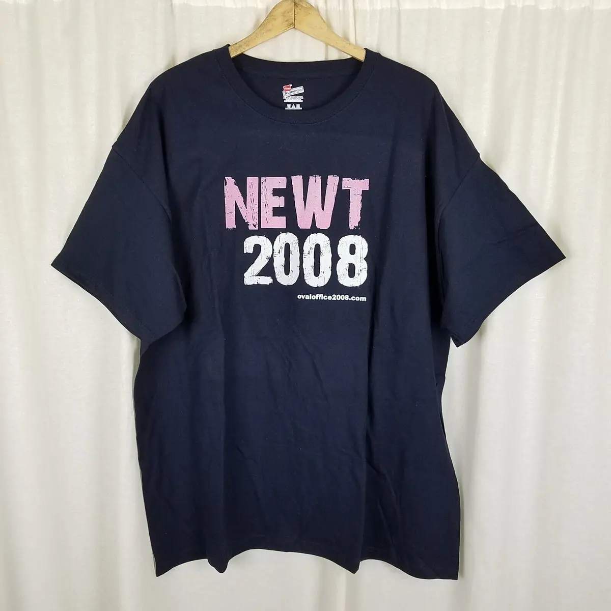 Newt Gingrich For President 2008 Campaign Tshirt Mens 2Xl Hanes Authentic Cotton 1